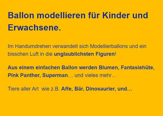Ballonkuenstler Luftballonfiguren im Raum 83022 Rosenheim