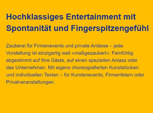 Zauberer Firmenevents Feste im Raum  Rosenheim